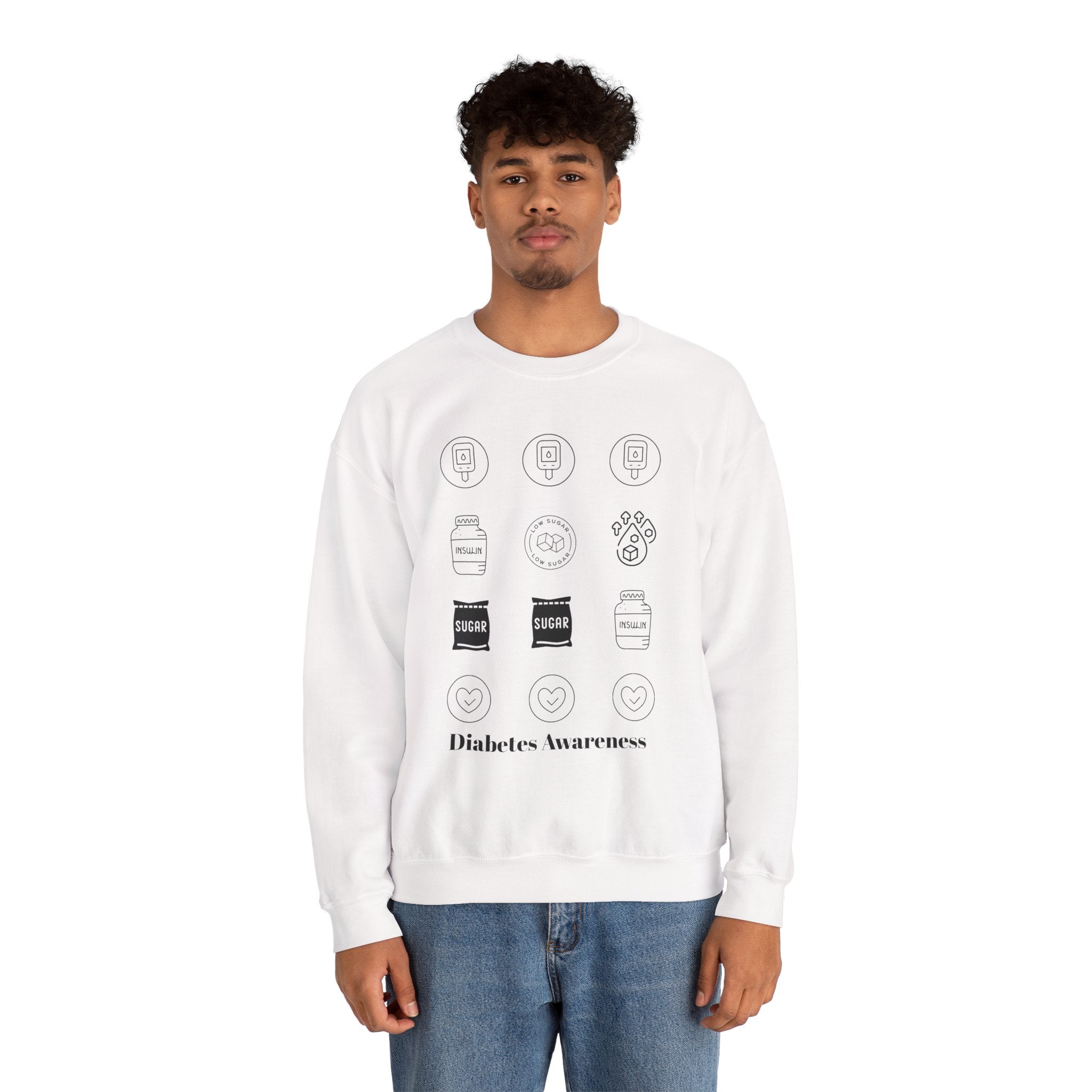 Diabetes Cycle Options - Unisex Sweatshirt The Diabuddies Store Sweatshirts $35.70