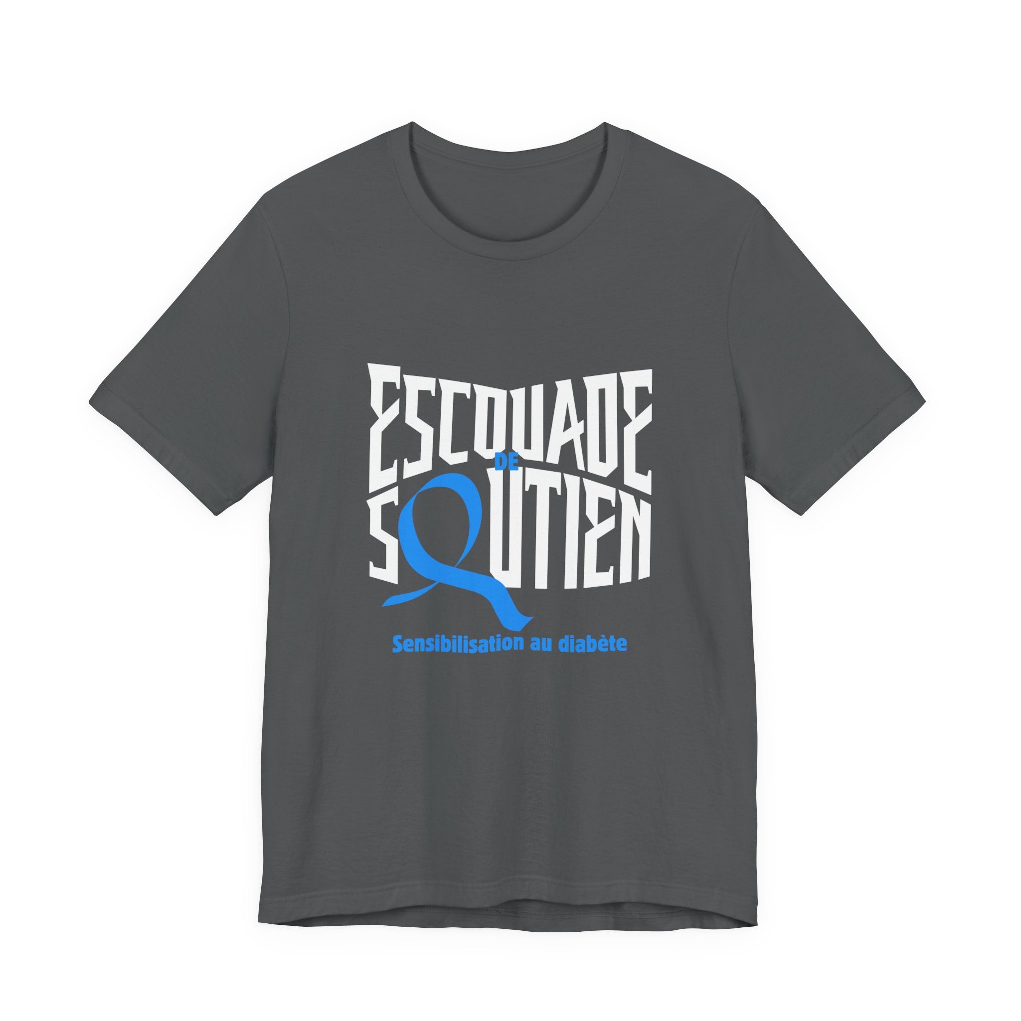 The Diabuddies Store T1D Support Squad (French)- Unisex Tee T1D Support Squad (French)- Unisex Tee: Join the T1D Support Squad! A soft, comfy tee for anyone showing love and solidarity for the T1D warrior in their life. T-Shirt Awareness clothing,Casual W