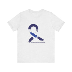 Diabetes Awareness Blue Ribbon (French) Unisex Tee The Diabuddies Store T-Shirts $22.50