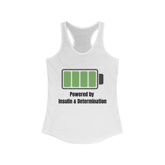 The Diabuddies Store Powered by Insulin - Racerback Tank Powered by Insulin - Racerback Tank: Wear your power with pride! Our Racerback Tank is a bold, comfortable statement of strength and gratitude. Tank Tops $19.96