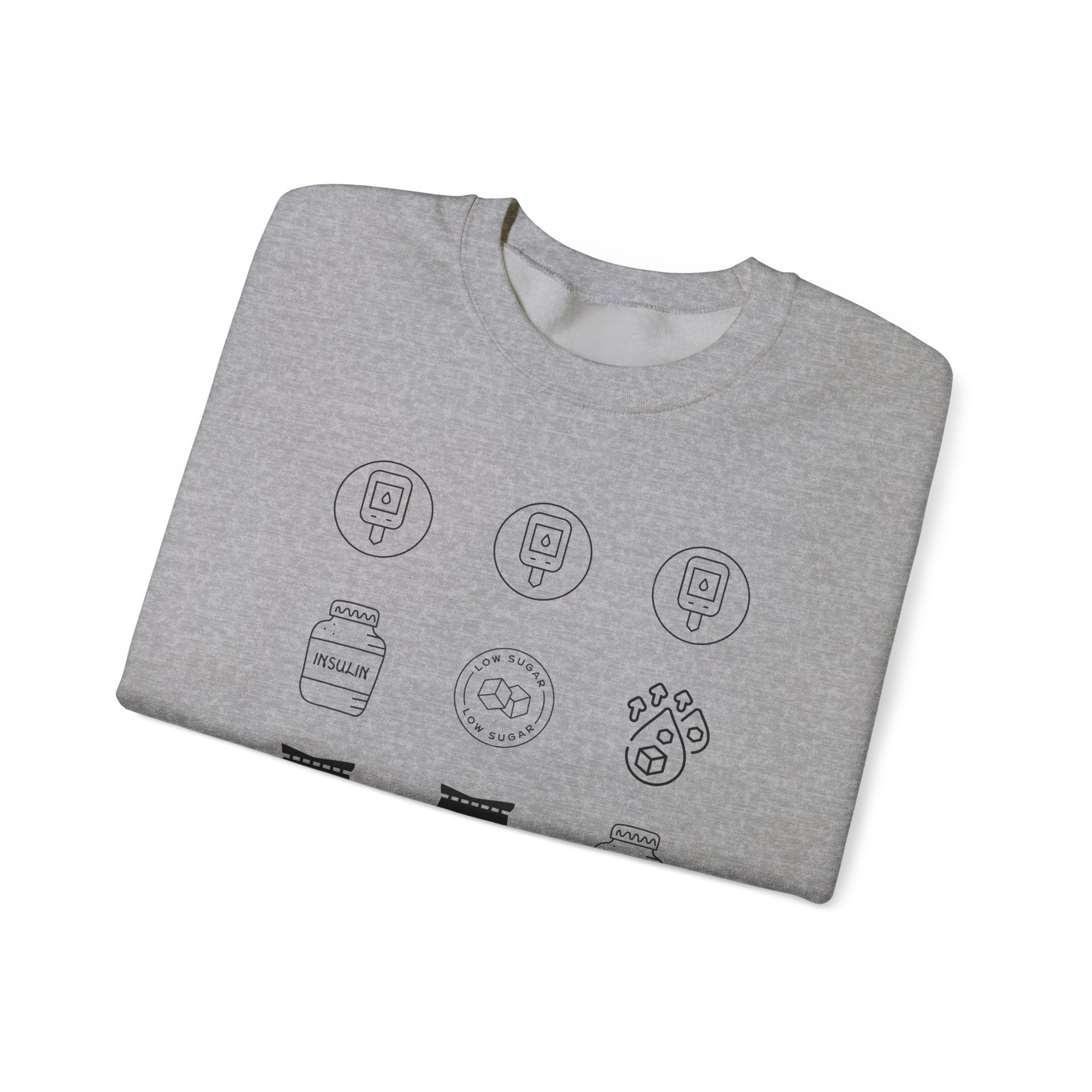 Diabetes Cycle Options - Unisex Sweatshirt The Diabuddies Store Sweatshirts $35.70