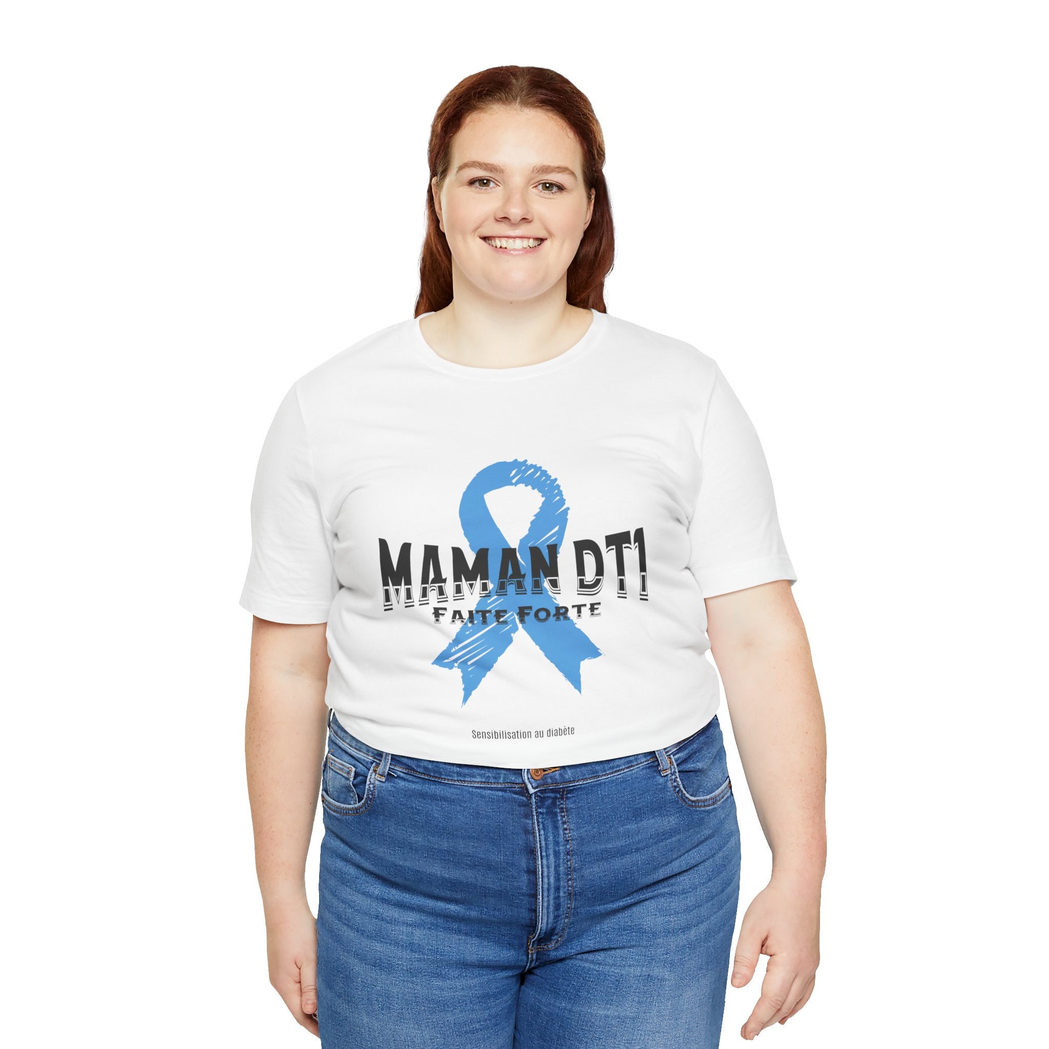DT1 Mom, Made Strong (French) - Unisex Tee The Diabuddies Store T-Shirts $22.50