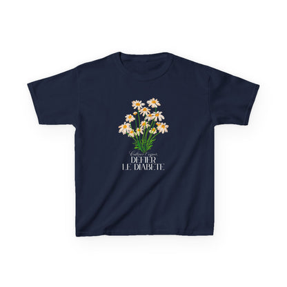 The Diabuddies Store Cultivating Hope, Defying Diabetes (French) - Kids Tee Cultivating Hope, Defying Diabetes (French) - Kids Tee: Wear your message of strength! This tee is a powerful statement of resilience and optimism for kids. T-Shirts $17.74