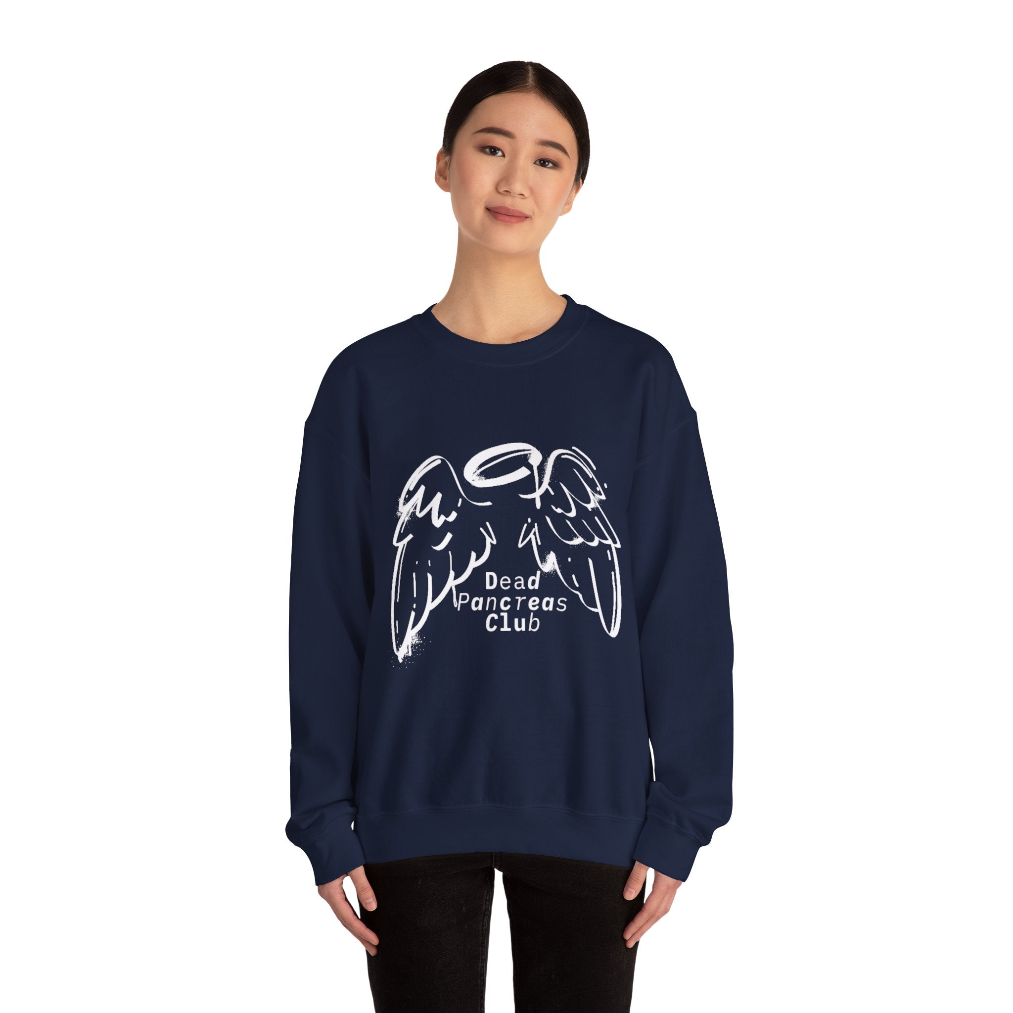 Angel Wings, Dead Pancreas Club - Unisex Sweatshirt The Diabuddies Store Sweatshirts $32.00