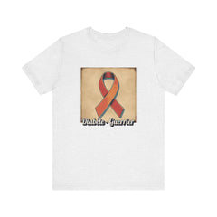 Diabetes Warrior, Retro Style (French/Guerrier) Unisex Tee The Diabuddies Store T-Shirts $22.50