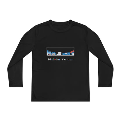 Diabetes Warrior w/supplies - Youth Longsleeve Tee The Diabuddies Store T-Shirts $23.44