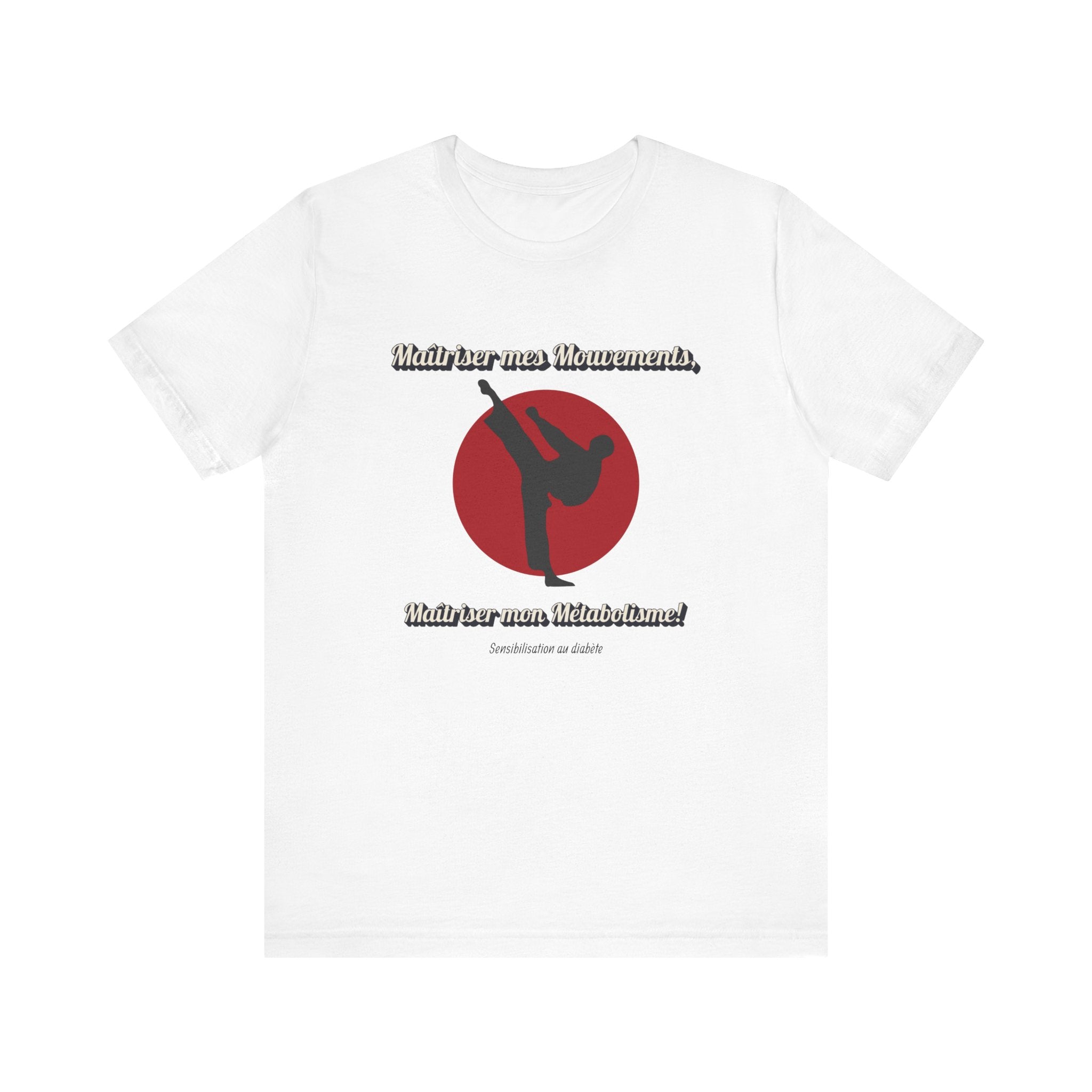 Diabetes & Karate (French) - Unisex Tee The Diabuddies Store T-Shirts $22.50