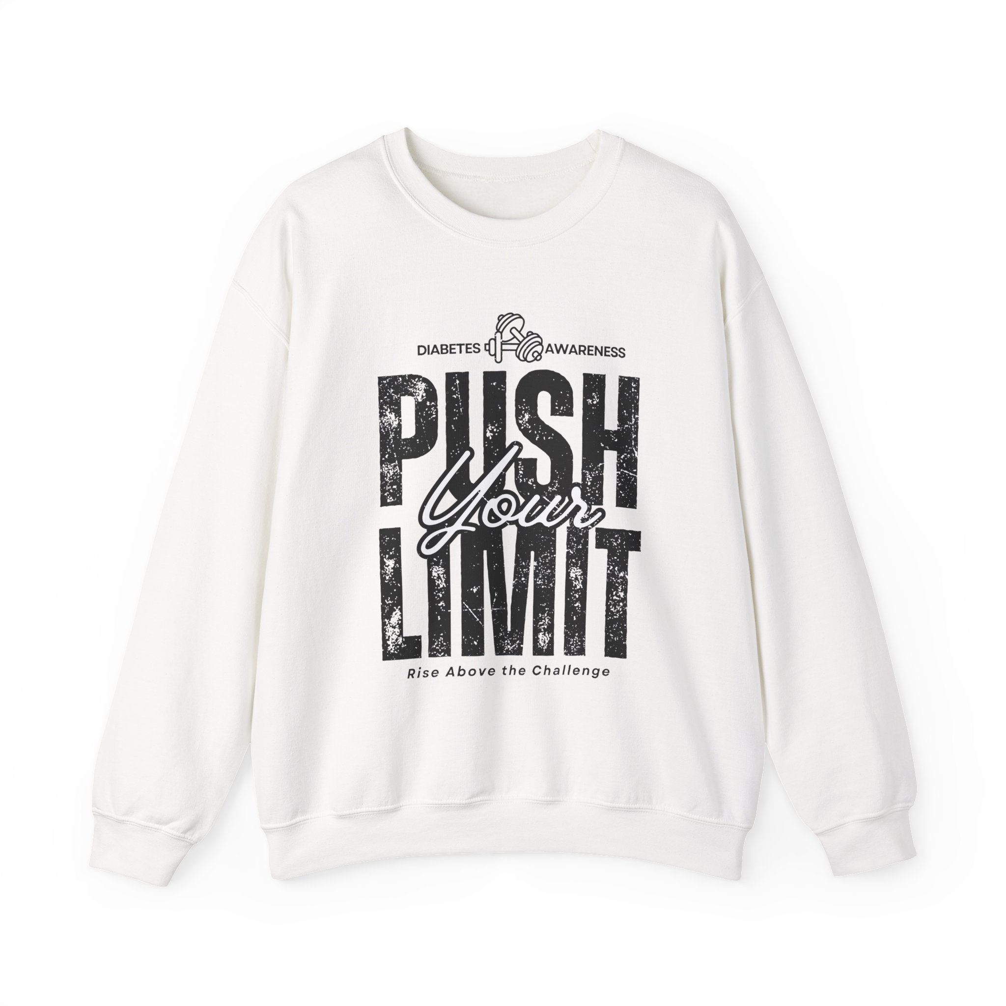 The Diabuddies Store Push Your Limit! - Unisex Sweatshirt Push Your Limit! - Unisex Sweatshirt: Life's about growth. This tee is for those who refuse to settle, embracing challenges to be better, stronger, and more resilient. Sweatshirts $30.46
