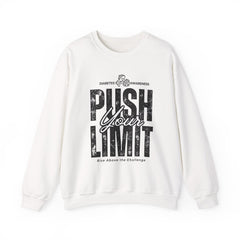 The Diabuddies Store Push Your Limit! - Unisex Sweatshirt Push Your Limit! - Unisex Sweatshirt: Life's about growth. This tee is for those who refuse to settle, embracing challenges to be better, stronger, and more resilient. Sweatshirts $30.46