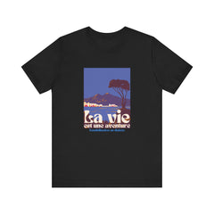 Life is an Adventure, Ocean View (French) - Unisex Tee The Diabuddies Store T-Shirts $30.27