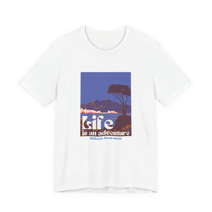 The Diabuddies Store Life is an Adventure, Ocean View - Unisex Tee Life is an Adventure, Ocean View - Unisex Tee: Embrace the call of the wild with our "Life is an adventure" Unisex Tee. This shirt is for anyone who finds their soul in the great outdoors,
