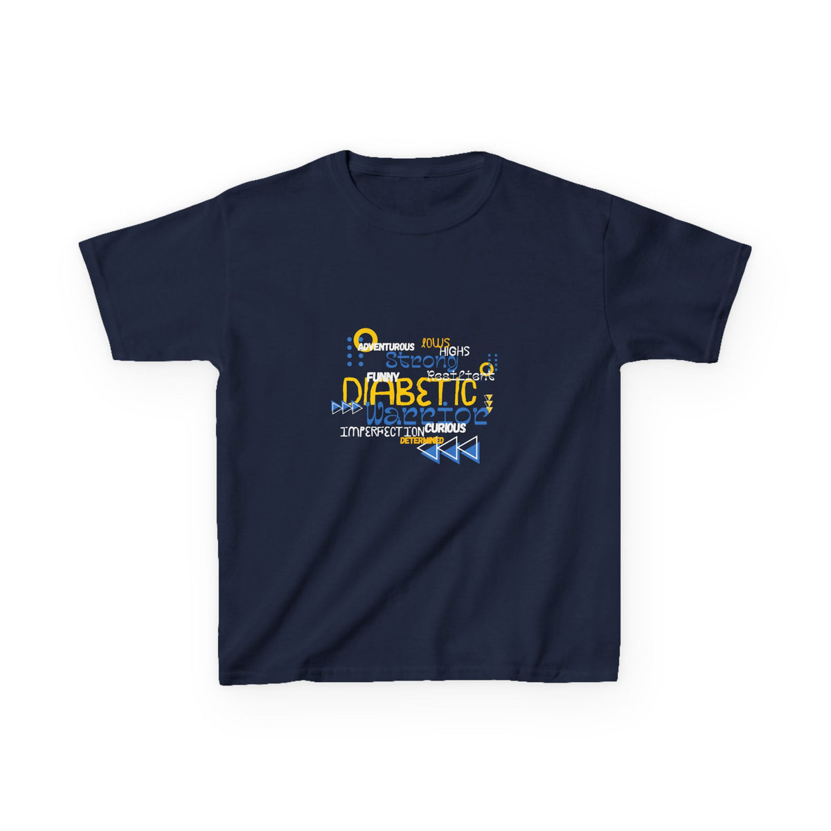 The Diabuddies Store Uplifted & Unleashed - Kids Tee Uplifted & Unleashed - Kids Tee: Embrace your strength, defy the odds. The "Uplifted & Unleashed" Kids Tee is more than just a Tee; it's a vibrant testament to the diabetic warrior within. T-Shirts $17.