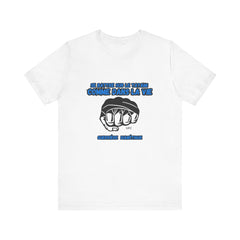 The Diabuddies Store Diabetes & UFC (French/Guerrière) Unisex Tee Diabetes & UFC (French/Guerrière) Unisex Tee: Fight on the mat, fight in life. Empowering unisex shirt for Diabetic Warriors. Show your strength & resilience. T-Shirts $22.50