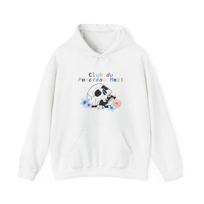 Skull & Flowers, Dead Pancreas Club (French) - Unisex Hoodie The Diabuddies Store Hoodies $32.41