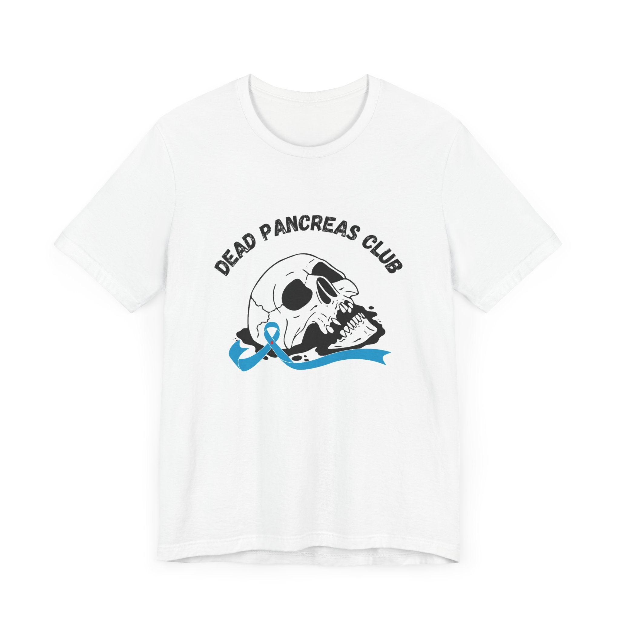 Skull & Blue Ribbon, Dead Pancreas Club - Unisex Tee The Diabuddies Store T-Shirts $22.50