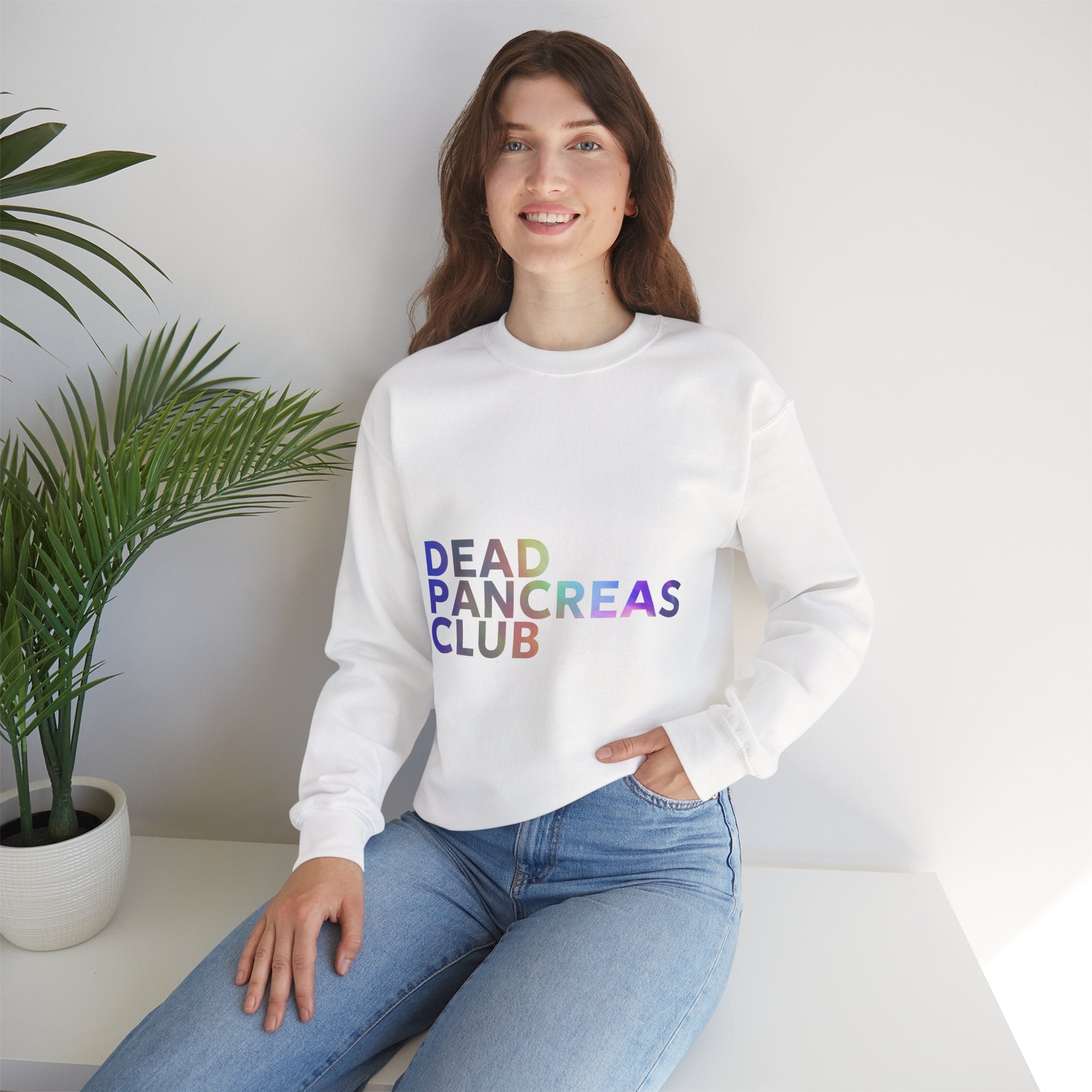 Dead Pancreas Club (Lettering) - Unisex Sweatshirt The Diabuddies Store Sweatshirts $32.95