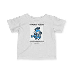 Superhero Powered by Love - Baby Tee The Diabuddies Store T-Shirts $17.82