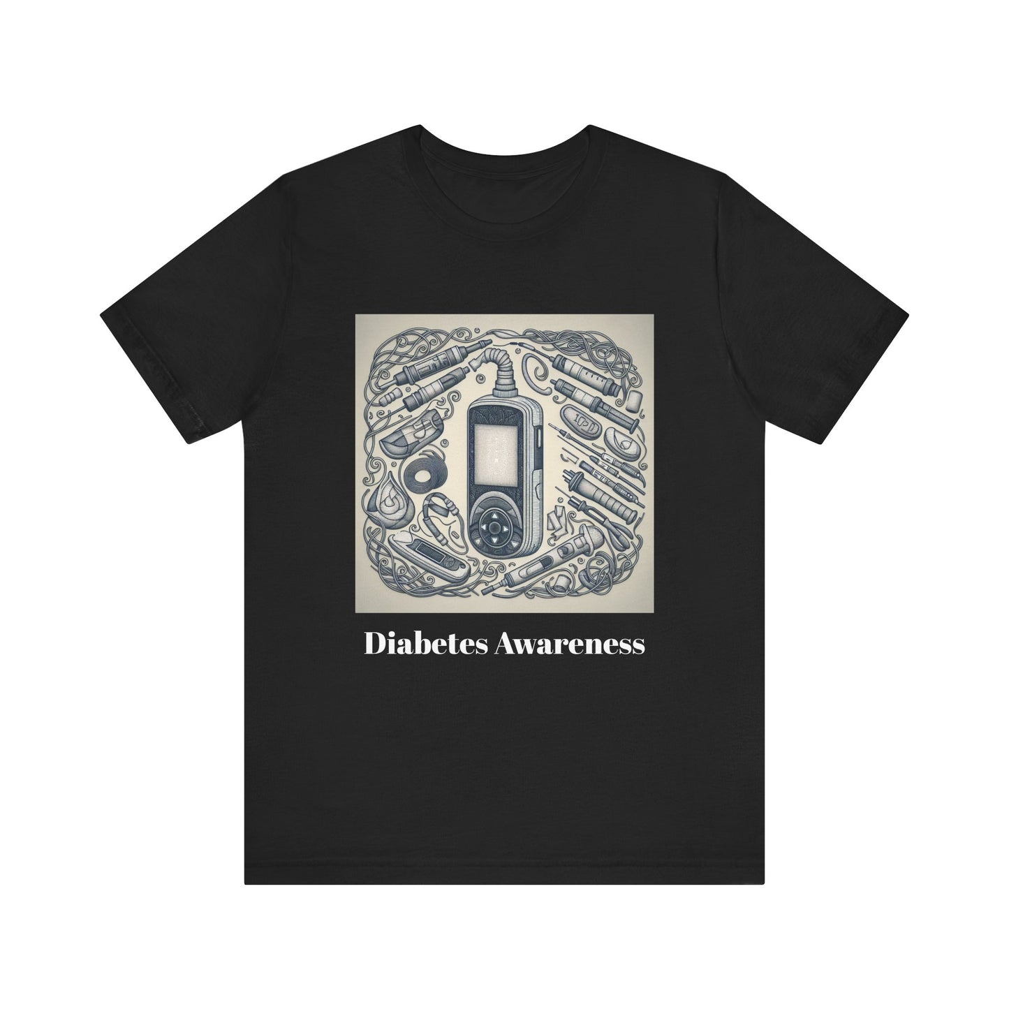 Diabetic Pump Supplies - Unisex Tee The Diabuddies Store T-Shirts $22.38