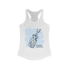 Insulin Vial, Diabetes Awareness Racerback Tank The Diabuddies Store Tank Tops $19.96