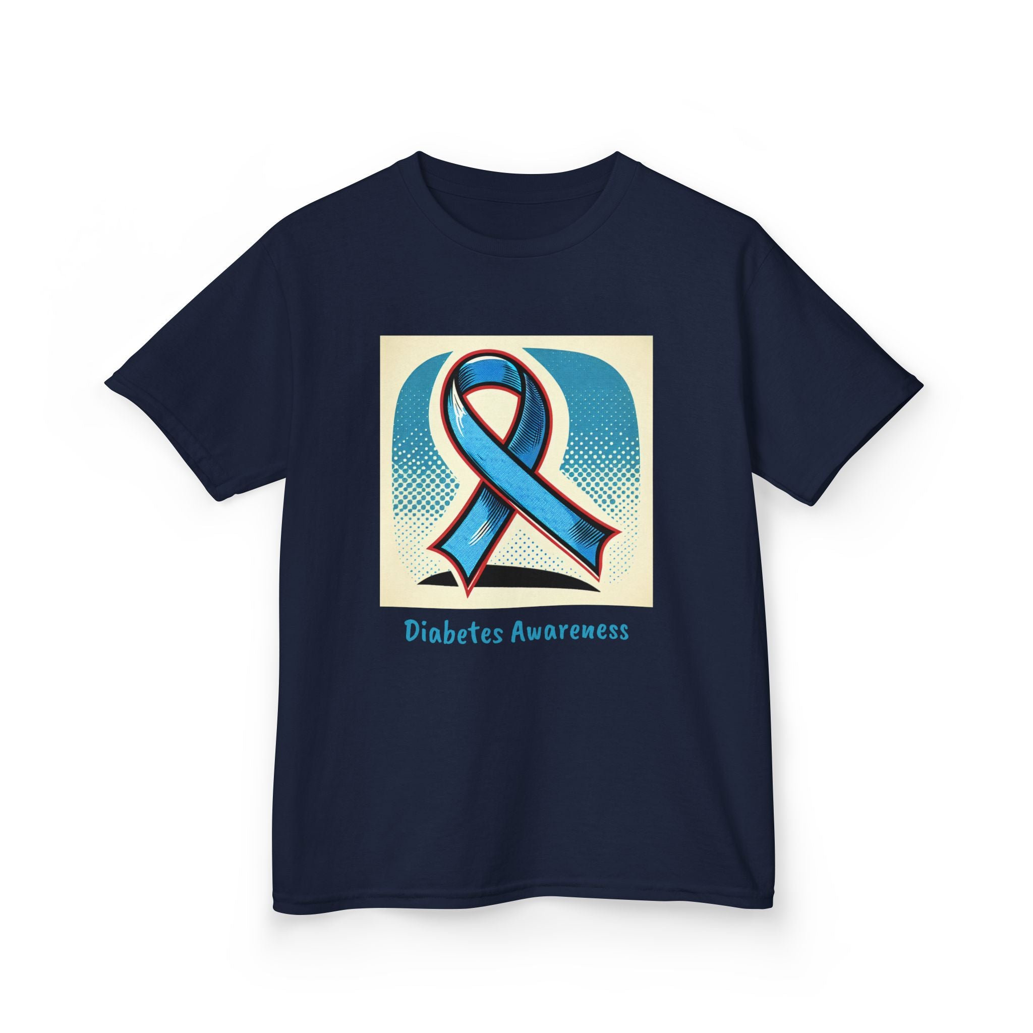 Diabetes Blue Ribbon - Kids Tee The Diabuddies Store T-Shirts $19.22