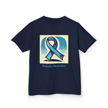 Diabetes Blue Ribbon - Kids Tee The Diabuddies Store T-Shirts $19.22