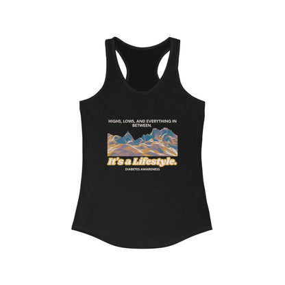 The Diabuddies Store Highs, Lows, and Everything in Between - Racerback Tank Highs, Lows, and Everything in Between - Racerback Tank: Life's a rollercoaster, and this tee gets it! Our "Highs, Lows, and Everything in Between" tank is for anyone who embrace