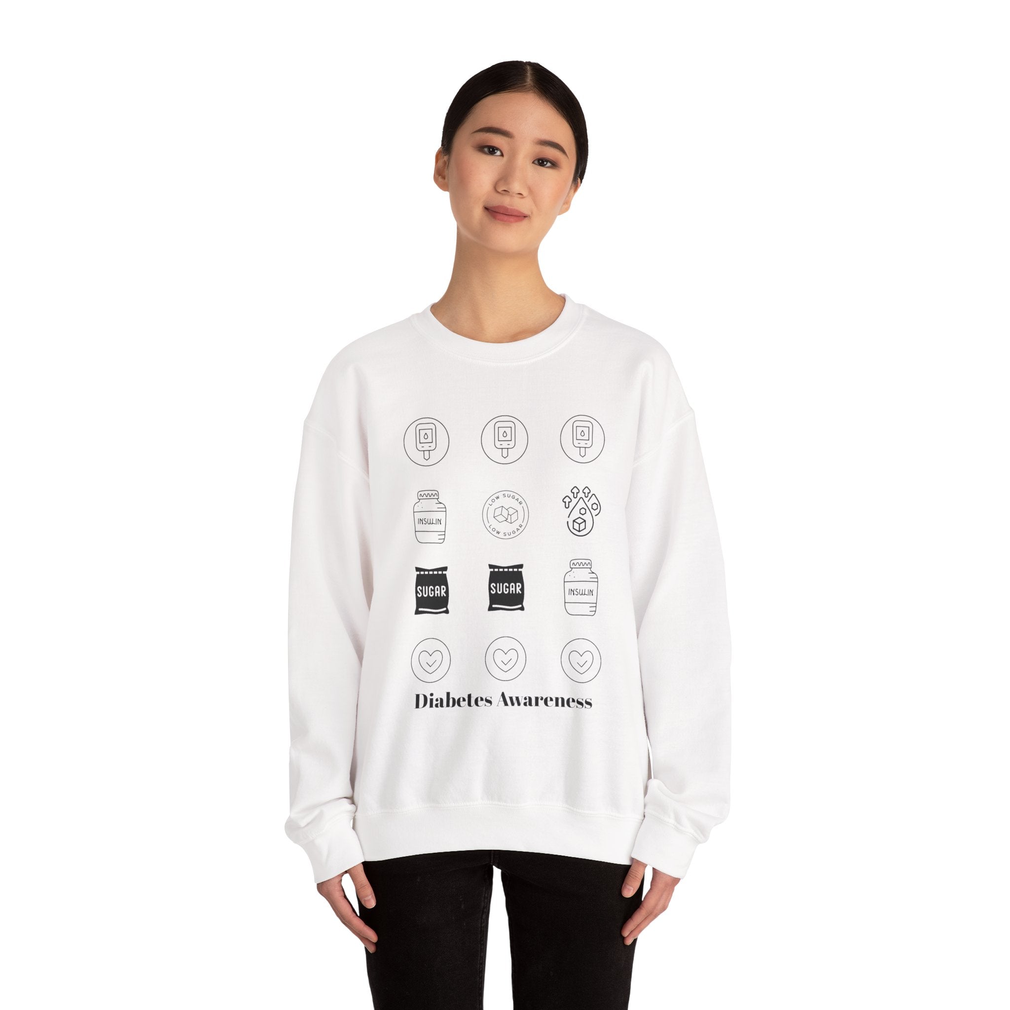 Diabetes Cycle Options - Unisex Sweatshirt The Diabuddies Store Sweatshirts $35.70