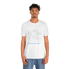 Diabetes Awareness Hexagones - Unisex Tee The Diabuddies Store T-Shirts $24.25