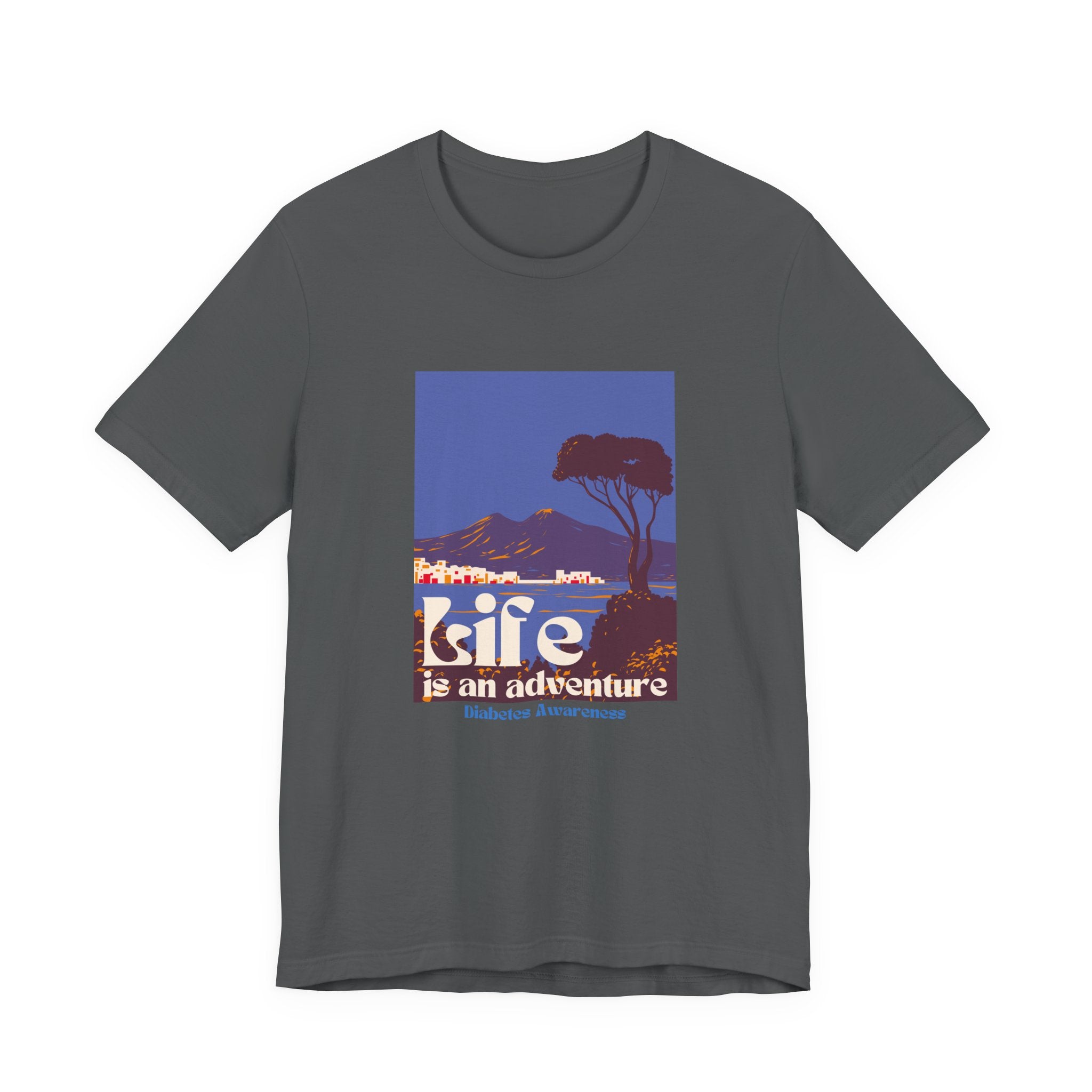 The Diabuddies Store Life is an Adventure, Ocean View - Unisex Tee Life is an Adventure, Ocean View - Unisex Tee: Embrace the call of the wild with our "Life is an adventure" Unisex Tee. This shirt is for anyone who finds their soul in the great outdoors,