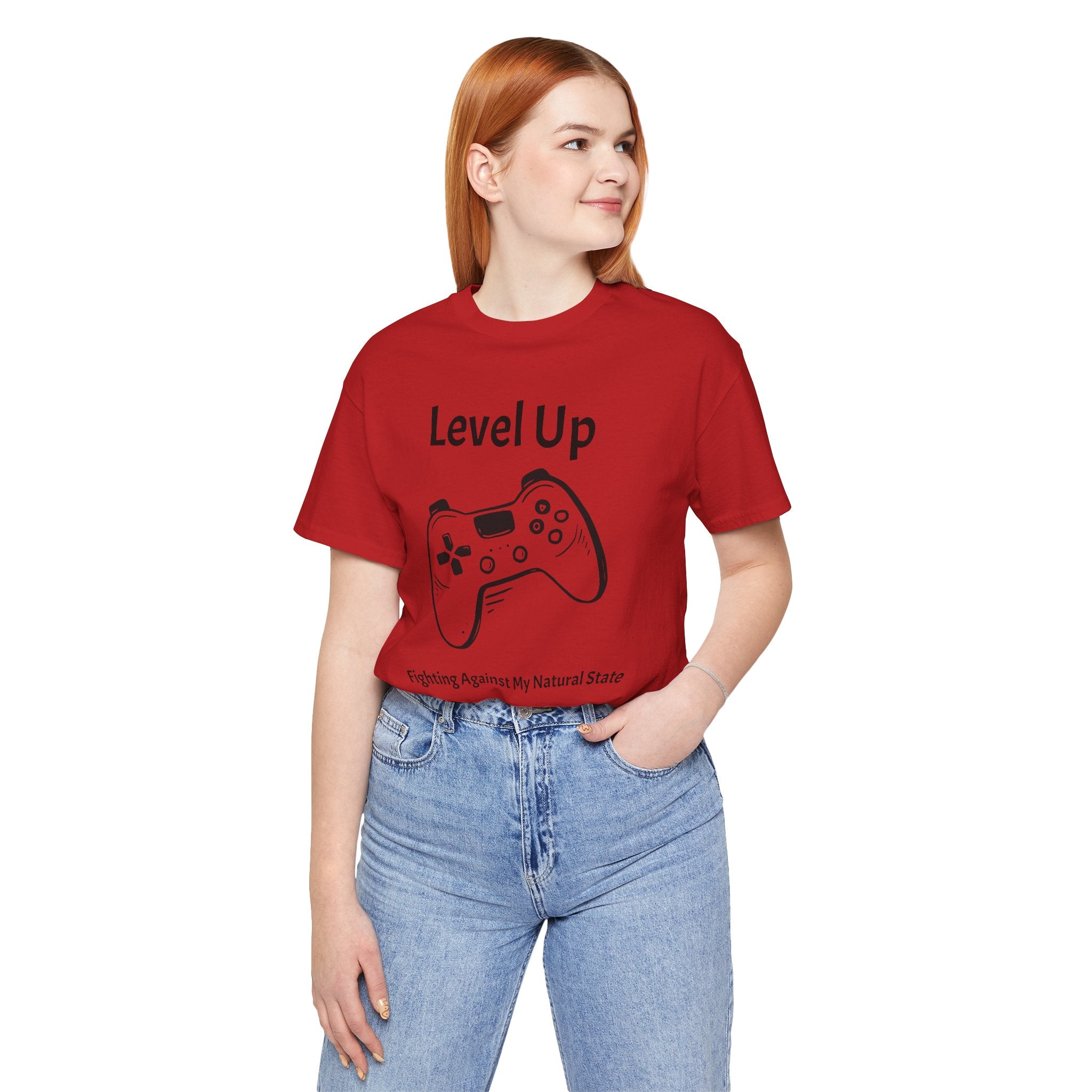 Level Up, Fighting Against my Natural State - Unisex Tee The Diabuddies Store T-Shirts $22.50