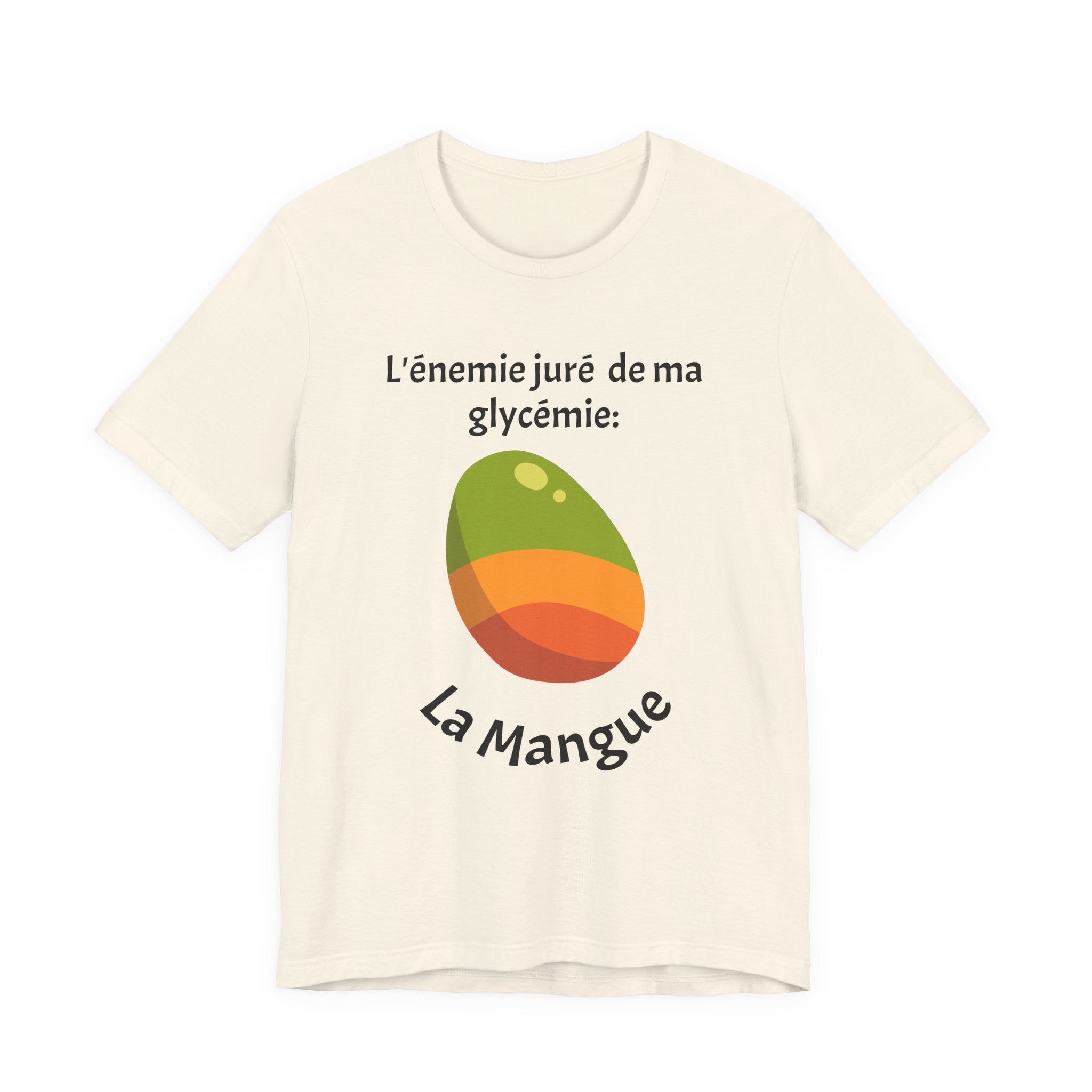 My Blood Sugar's Nemesis: The Mango (French) - Unisex Tee The Diabuddies Store T-Shirts $25.00