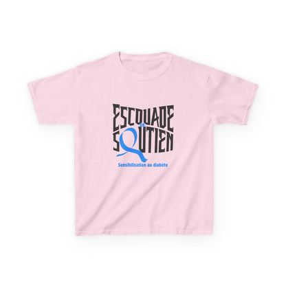 The Diabuddies Store Diabetes Support Squad (French) - Kids Tee Diabetes Support Squad (French) - Kids Tee: Unite against diabetes with the Diabetes Support Squad Kids' French Tee! This super-soft t-shirt is perfect for little heroes showing their support
