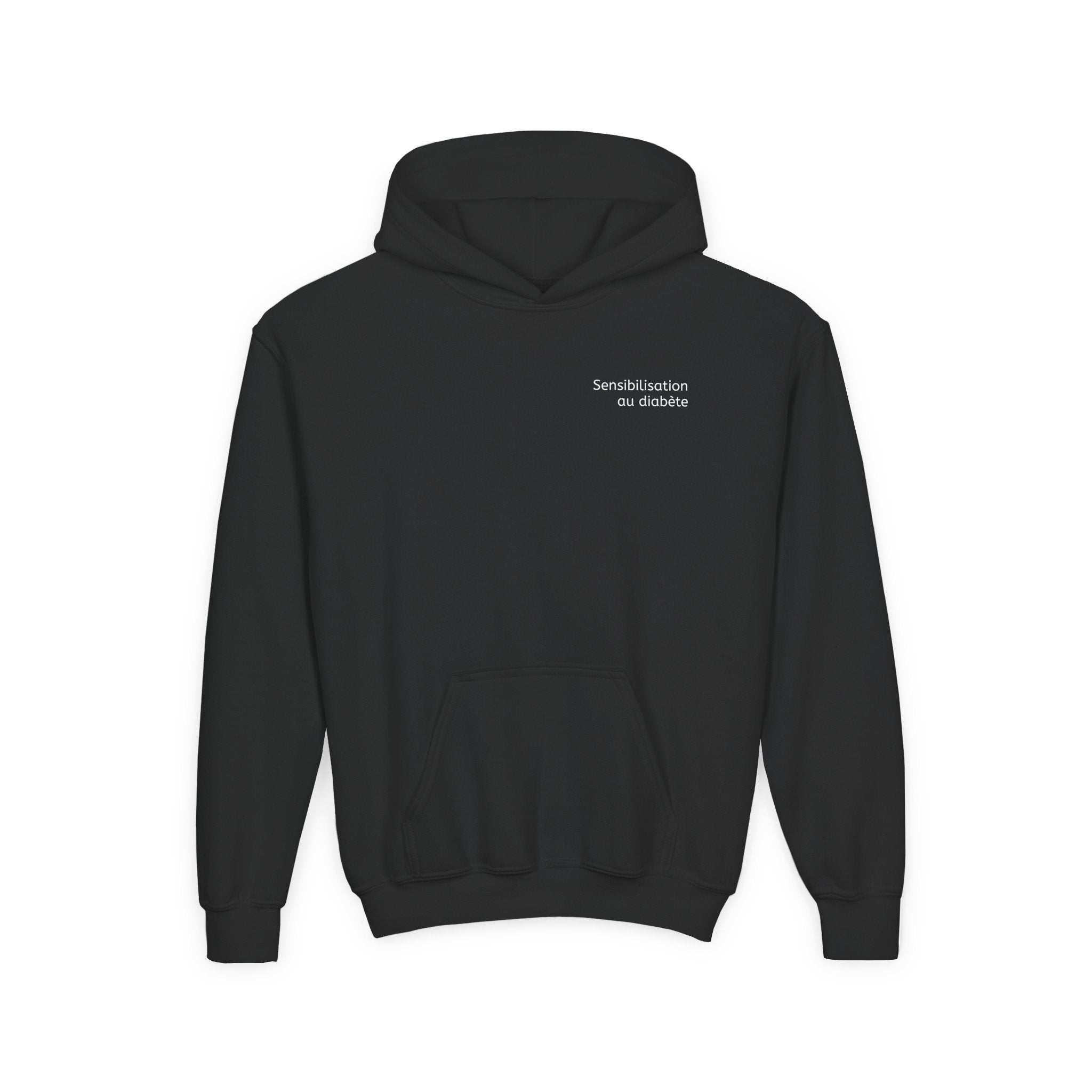 The Diabuddies Store Diabetes Warrior, Retro Look French - Guerrière Youth Hoodie Diabetes Warrior, Retro Look French - Guerrière Youth Hoodie: Let your young one show off their strength and style with our "Diabète -Guerrière" Retro Look" French Youth Hoo