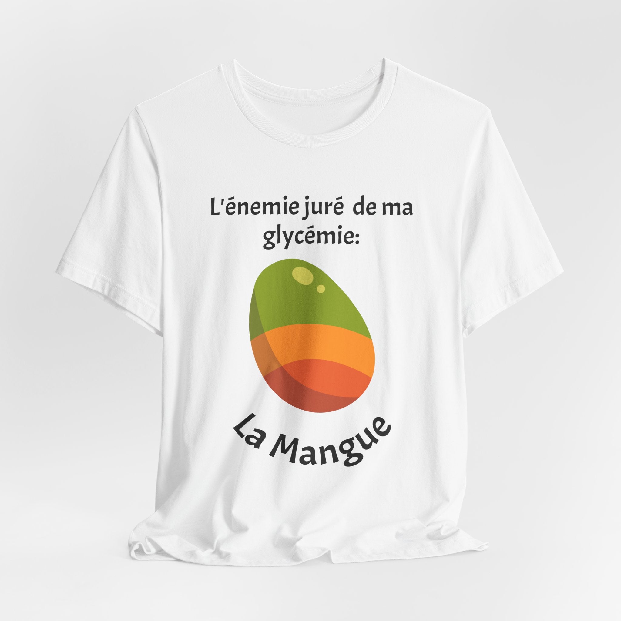 My Blood Sugar's Nemesis: The Mango (French) - Unisex Tee The Diabuddies Store T-Shirts $25.00