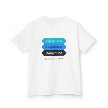 Strongly Determined Diabetic (French) - Kids Tee The Diabuddies Store T-Shirts $19.22