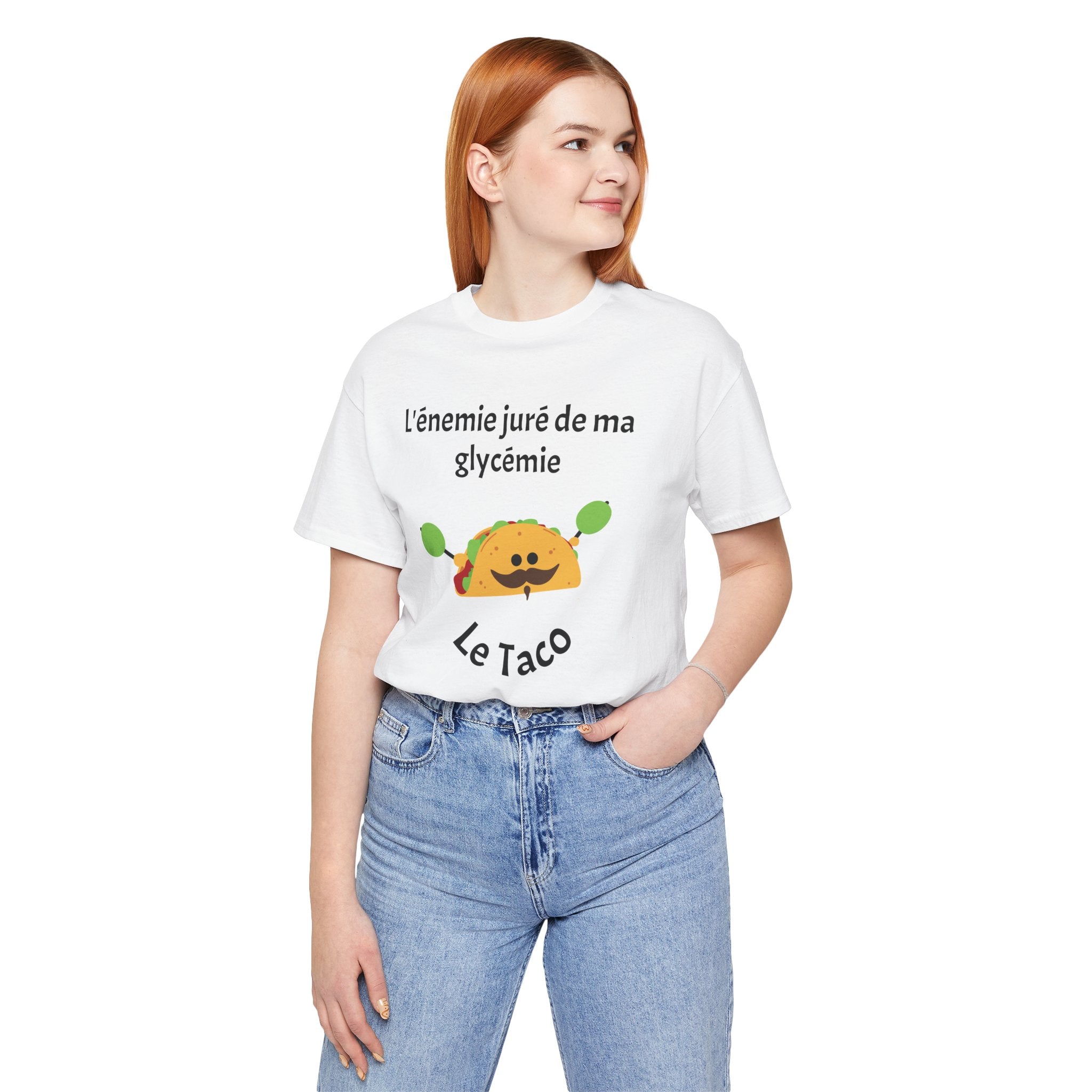 Blood Sugar's Arch Nemesis The Tacos (French) - Unisex Tee The Diabuddies Store T-Shirts $25.00