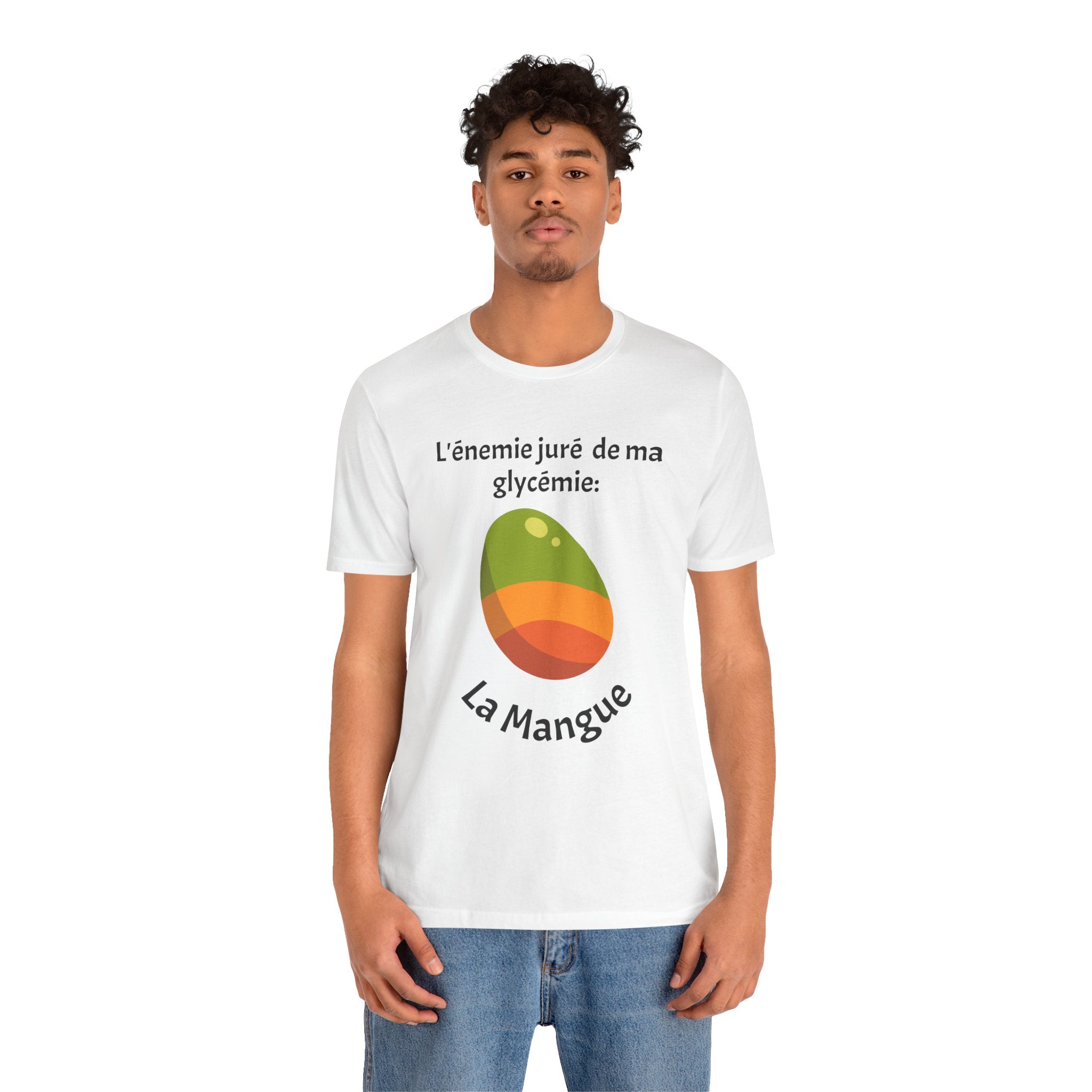 My Blood Sugar's Nemesis: The Mango (French) - Unisex Tee The Diabuddies Store T-Shirts $25.00