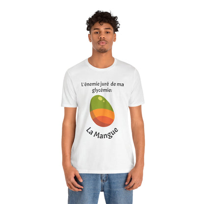 My Blood Sugar's Nemesis: The Mango (French) - Unisex Tee The Diabuddies Store T-Shirts $25.00