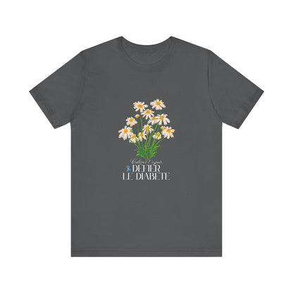 The Diabuddies Store Cultivating Hope, Defying Diabetes (French) - Unisex Tee Cultivating Hope, Defying Diabetes (French) - Unisex Tee: Wear your message of strength! Our "Cultivé l'espoir, Défié le diabète" Unisex Tee is more than just a comfortable shir