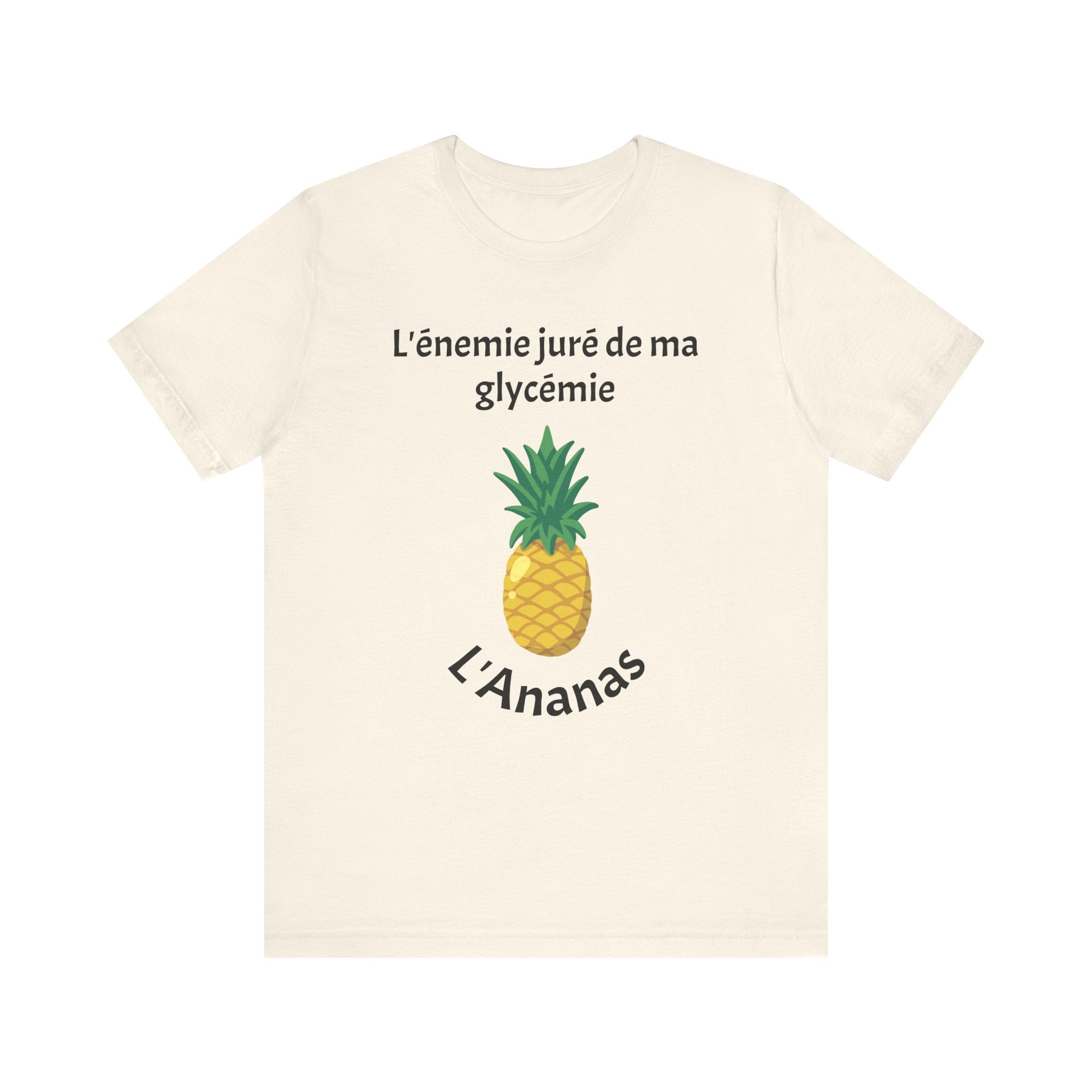 Blood Sugar's Arch Nemesis The Pineapple (French) Unisex Tee The Diabuddies Store T-Shirts $25.00