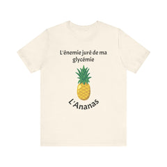 Blood Sugar's Arch Nemesis The Pineapple (French) Unisex Tee The Diabuddies Store T-Shirts $25.00
