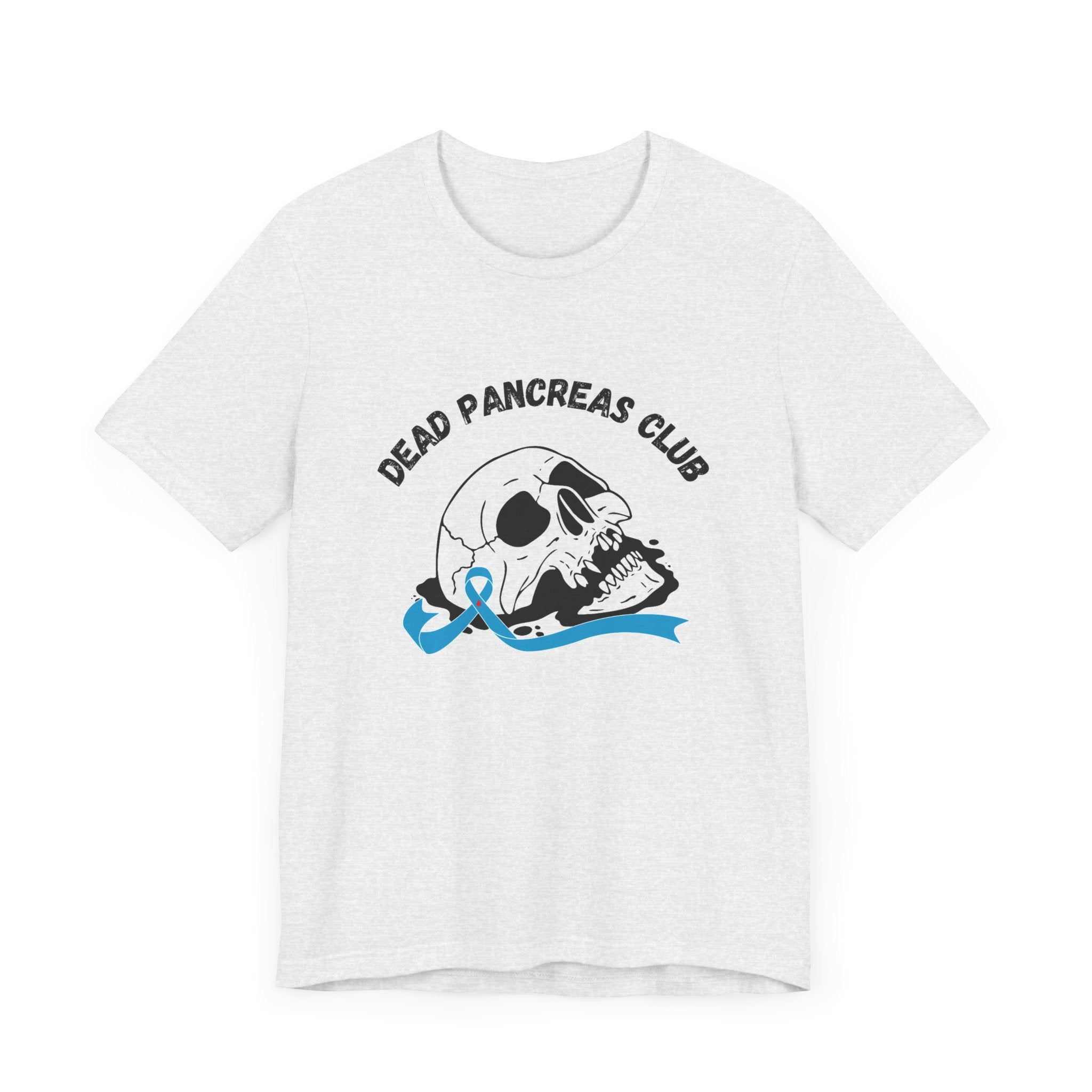 Skull & Blue Ribbon, Dead Pancreas Club - Unisex Tee The Diabuddies Store T-Shirts $22.50