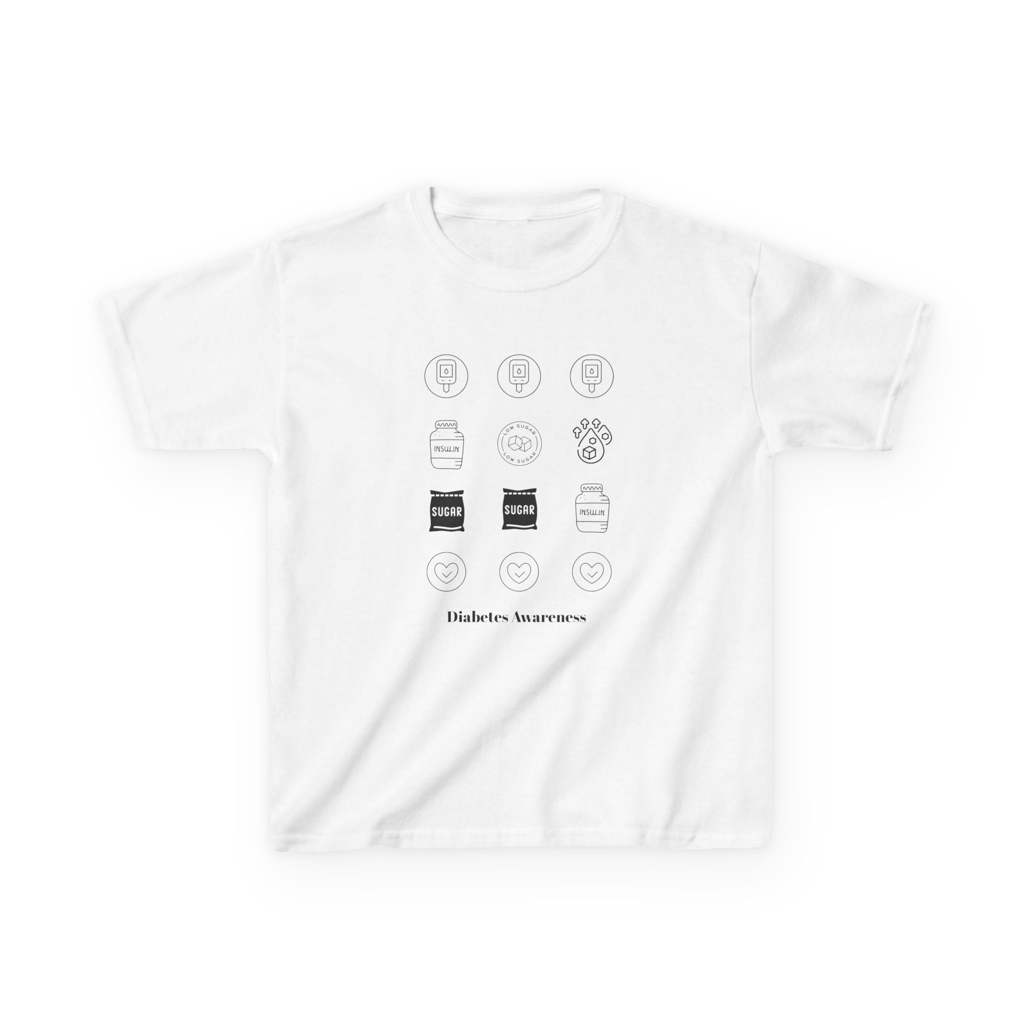 Diabetes Flow Options - Kids Tee The Diabuddies Store T-Shirts $18.48