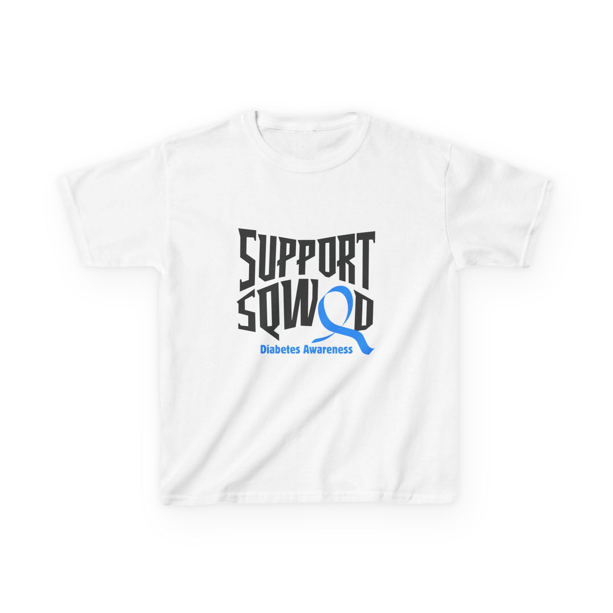 The Diabuddies Store Diabetes Support Squad - Kids Tee Diabetes Support Squad - Kids Tee: Unite against diabetes with the Diabetes Support Squad Kids' Tee! This super-soft t-shirt is perfect for little heroes showing their support for a loved one with typ