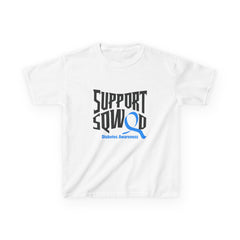 The Diabuddies Store Diabetes Support Squad - Kids Tee Diabetes Support Squad - Kids Tee: Unite against diabetes with the Diabetes Support Squad Kids' Tee! This super-soft t-shirt is perfect for little heroes showing their support for a loved one with typ