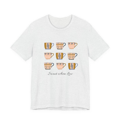 The Diabuddies Store Diabetes Awareness, Sweet when Low - Unisex Tee Diabetes Awareness, Sweet when Low - Unisex Tee: Why not add sugar when low? This "Sweet When Low" tee gets it. For those who know the unique craving for something sweet during a blood s