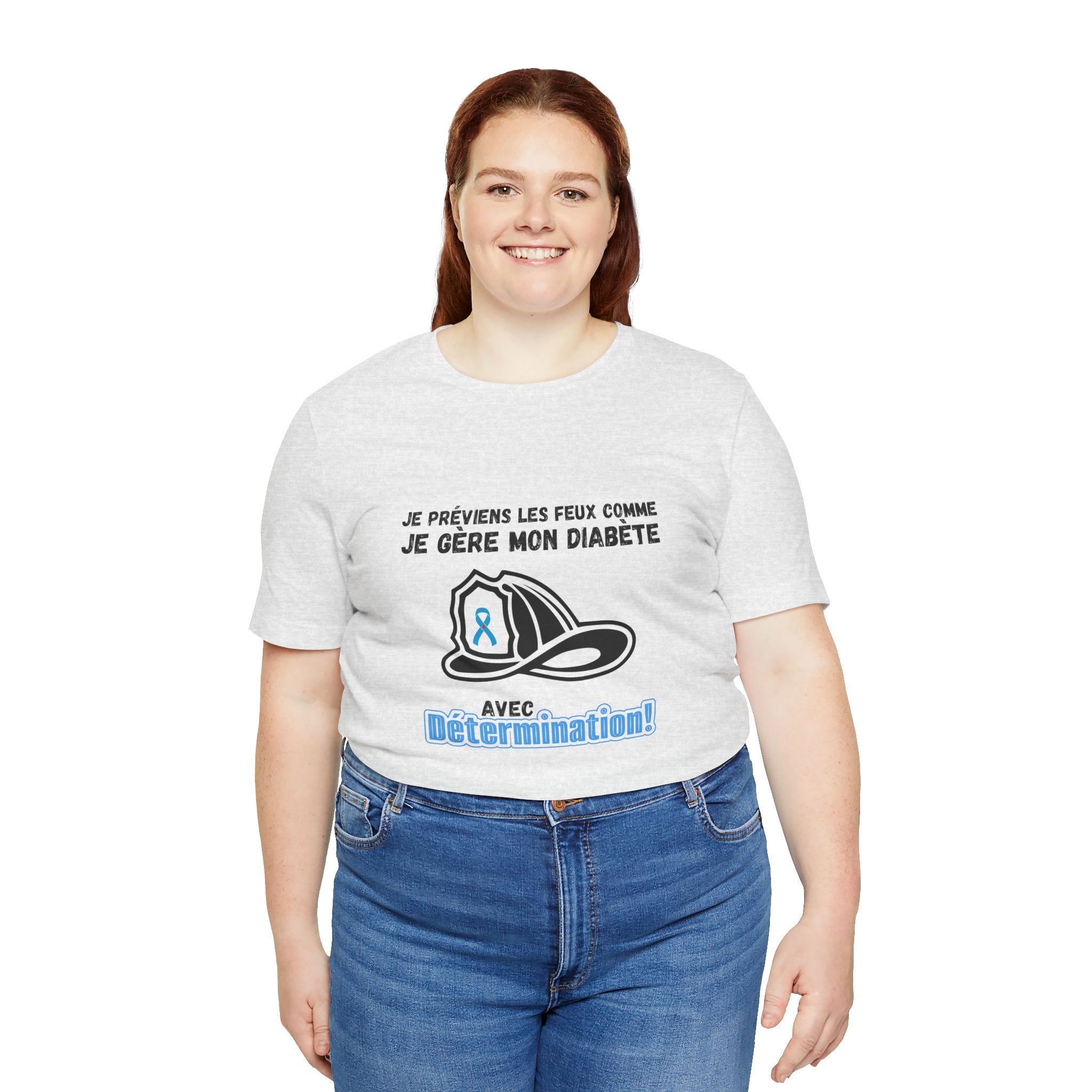 The Diabuddies Store Diabetes & Fire Prevention (French) - Unisex Tee Diabetes & Fire Prevention (French) - Unisex Tee: For the unsung heroes who dedicate their lives to keeping communities safe, while diligently managing their own health. Our Tee is desi