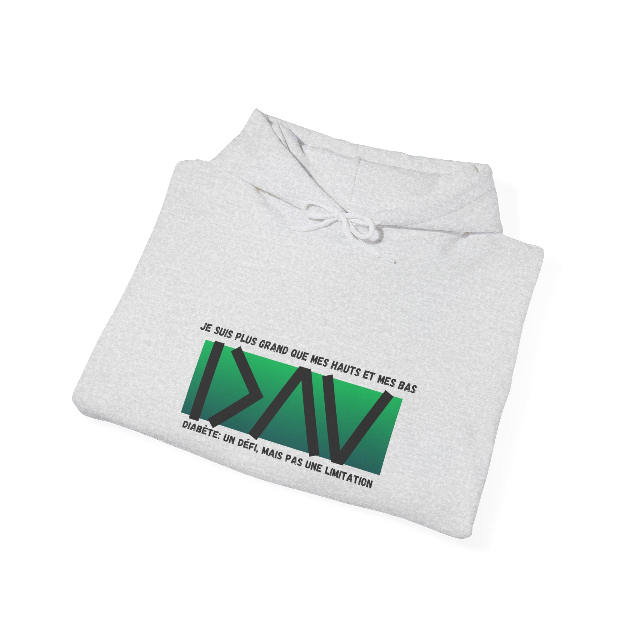 The Diabuddies Store Greater Than (French/Green) - Unisex Hoodie Greater Than (French/Green) - Unisex Hoodie: Make a bold statement: You are always greater than! Our "Greater Than (French/Green)" Unisex Hoodie in vibrant orange is designed to stand out an