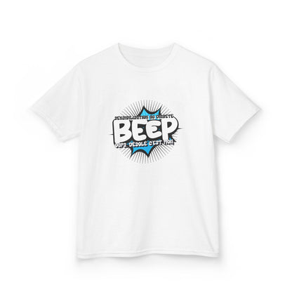 The Diabuddies Store Beep Sorry that's me! (French) - Kids Tee Beep Sorry that's me! (French) - Kids Tee: This playful French tee is perfect for the little one who's full of energy and charm. The fun design features the word "beep" and the phrase "Désolé,