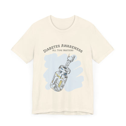 The Diabuddies Store Diabetes: All Type Matters - Unisex Tee Diabetes: All Type Matters - Unisex Tee: A powerful statement! This tee declares "All Type Matters," promoting unity and awareness for every person living with diabetes. T-Shirts $24.73